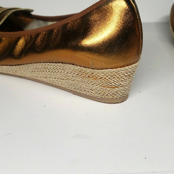 Sesto Meucci Gold Metallic Loafers - Picture 7 of 7